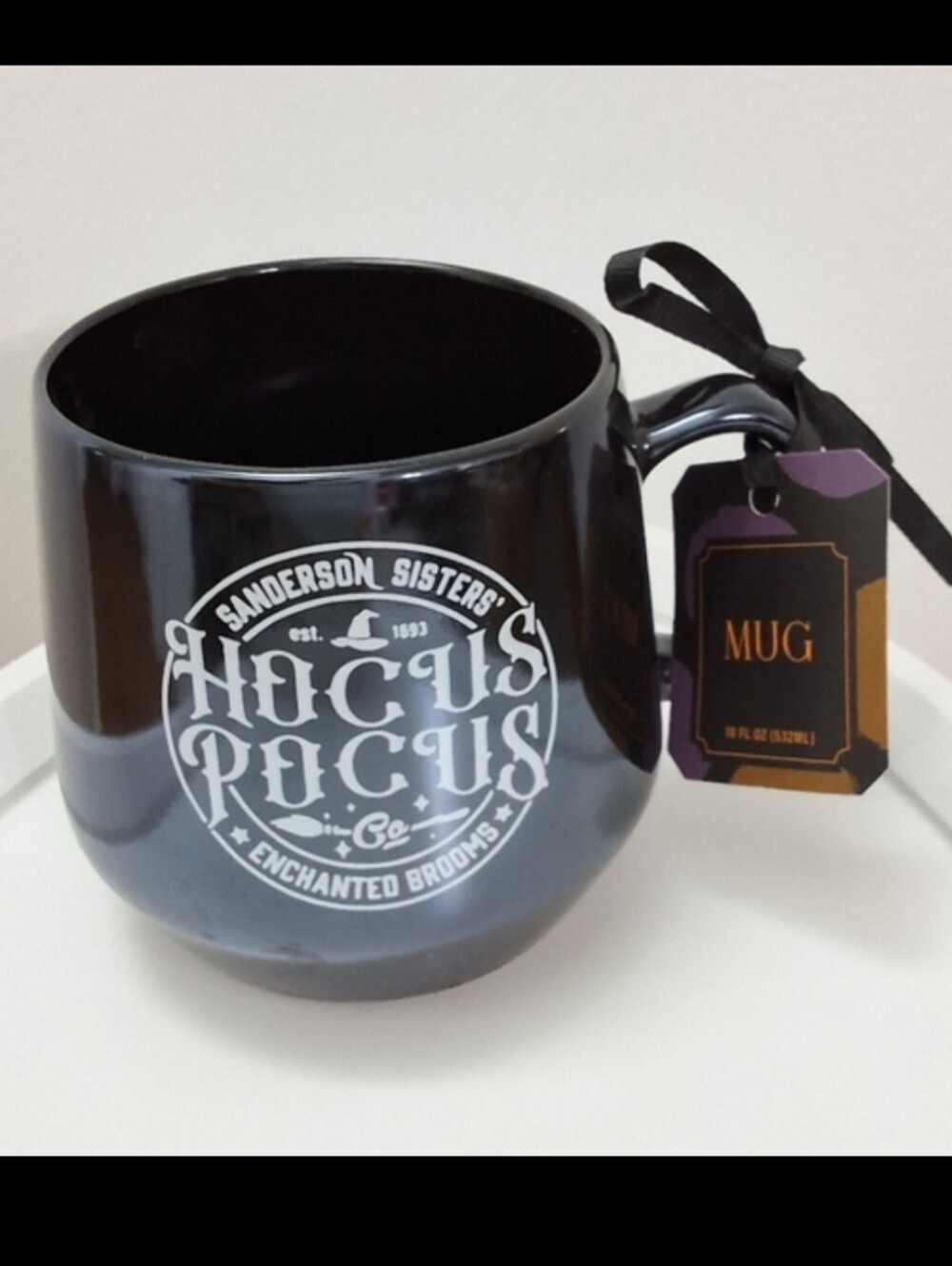 Hocus Pocus Sanderson Sisters 18 OZ. Black Mug, New With Tag